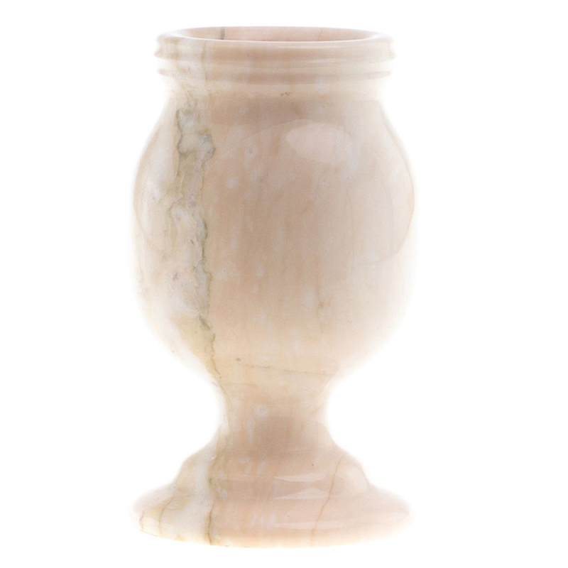 Ваза для цветов из натурального мрамора Marble Vase 2 Бежевый Ваза для цветов из натурального мрамора Marble Vase 2 Бежевый в Брянске | Loft Concept