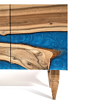 Стильный Буфет лофт 4 двери Cabinet Crimson River фасад эпоксидная смола  варинант исполнения - 4 | Loft Concept в Брянске