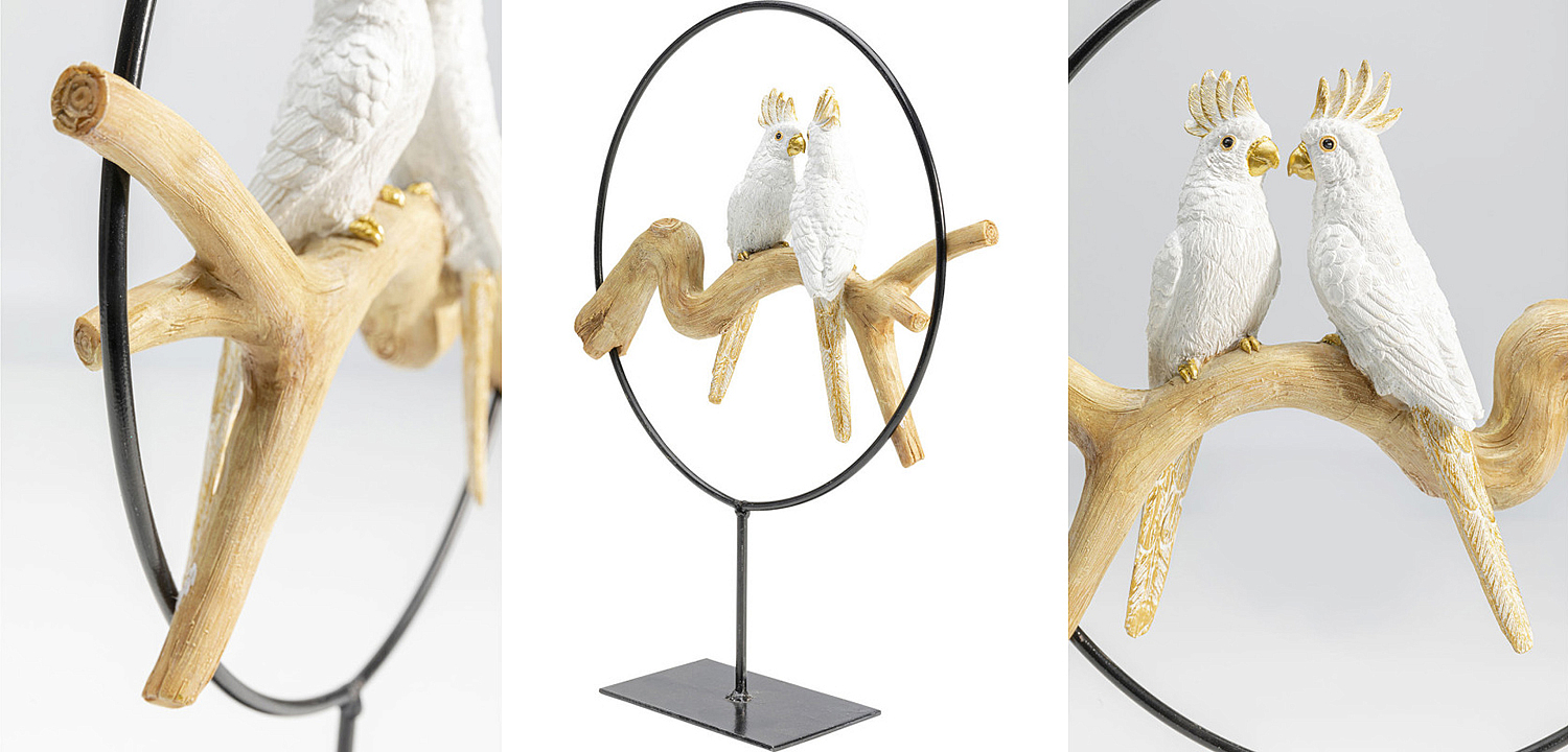 Статуэтка White Parrots in a ring Статуэтка White Parrots in a ring - Loft-Concept в Брянске