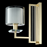 Бра с геометрическим каркасом из металла и цилиндрическим стеклянным плафоном Laurent варинант исполнения - 8 | Loft Concept в Брянске