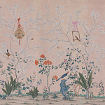 Обои ручная роспись Cecily pink варинант исполнения - 2 | Loft Concept в Брянске