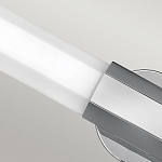 Бра для ванных комнат горизонтальное с длинным белым матовым плафоном в форме шестиугольника на круглом основании Hinkley варинант исполнения - 14 | Loft Concept в Брянске