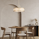 Подвесной светильник цвета латунь с белым матовым плафоном с геометрическим рисунком Feiss варинант исполнения - 8 | Loft Concept в Брянске