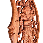 Панно из дерева Ганеша и месяц Panel With Animals варинант исполнения - 3 | Loft Concept в Брянске