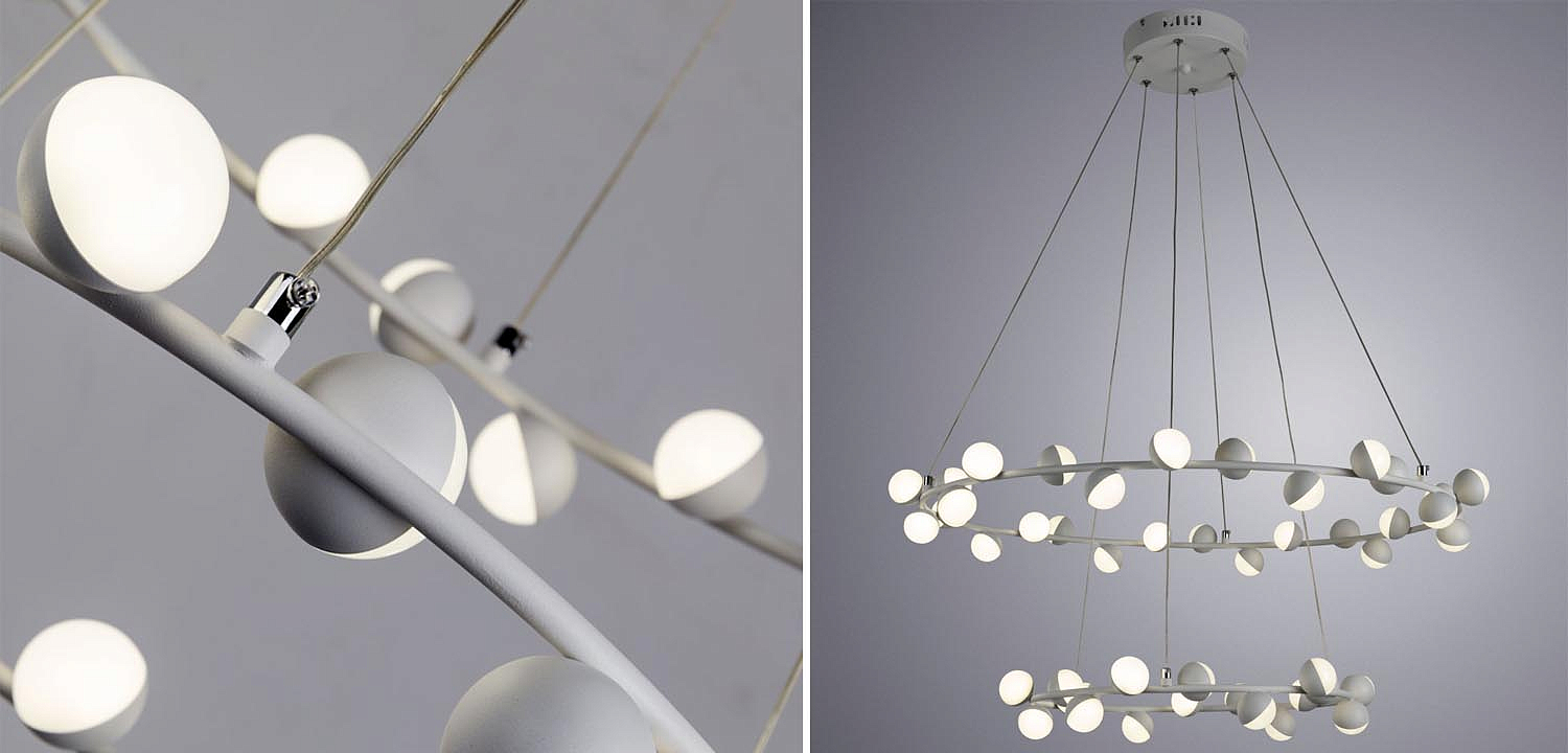 Люстра Vilelme Chandelier white double Люстра Vilelme Chandelier white double - Loft-Concept в Брянске