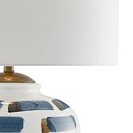 Настольная лампа керамическая с белым тканевым абажуром Perfect White Canvas варинант исполнения - 1 | Loft Concept в Брянске