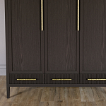 Большой Шкаф Primo Темный орех с 3 дверьми и 3 выдвижными ящиками варинант исполнения - 2 | Loft Concept в Брянске