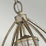 Подвесной светильник овальной формы с цилиндрическим плафоном в цвете сусальное серебро Kichler варинант исполнения - 3 | Loft Concept в Брянске