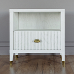 Прикроватная тумбочка с полкой Elsa Dreams White варинант исполнения - 5 | Loft Concept в Брянске