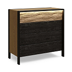 Комод 4 ящика с подсветкой на рельефном фасаде Warm Industrial варинант исполнения - 3 | Loft Concept в Брянске