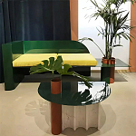 Дизайнерский журнальный стол с рельефным основанием Dutynor варинант исполнения - 3 | Loft Concept в Брянске