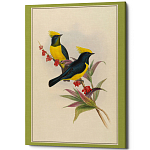 Постер на холсте с изображением птиц Blooming Birds Poster варинант исполнения - 9 | Loft Concept в Брянске