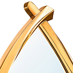 Зеркало овальное в деревянной золотистой раме Oval Gold Lines варинант исполнения - 2 | Loft Concept в Брянске