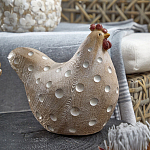 Статуэтка курица с текстурной поверхностью бежевого цвета Rustic Chicken варинант исполнения - 3 | Loft Concept в Брянске