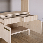 Стеллаж Primo с ящиками Светлый дуб  варинант исполнения - 6 | Loft Concept в Брянске