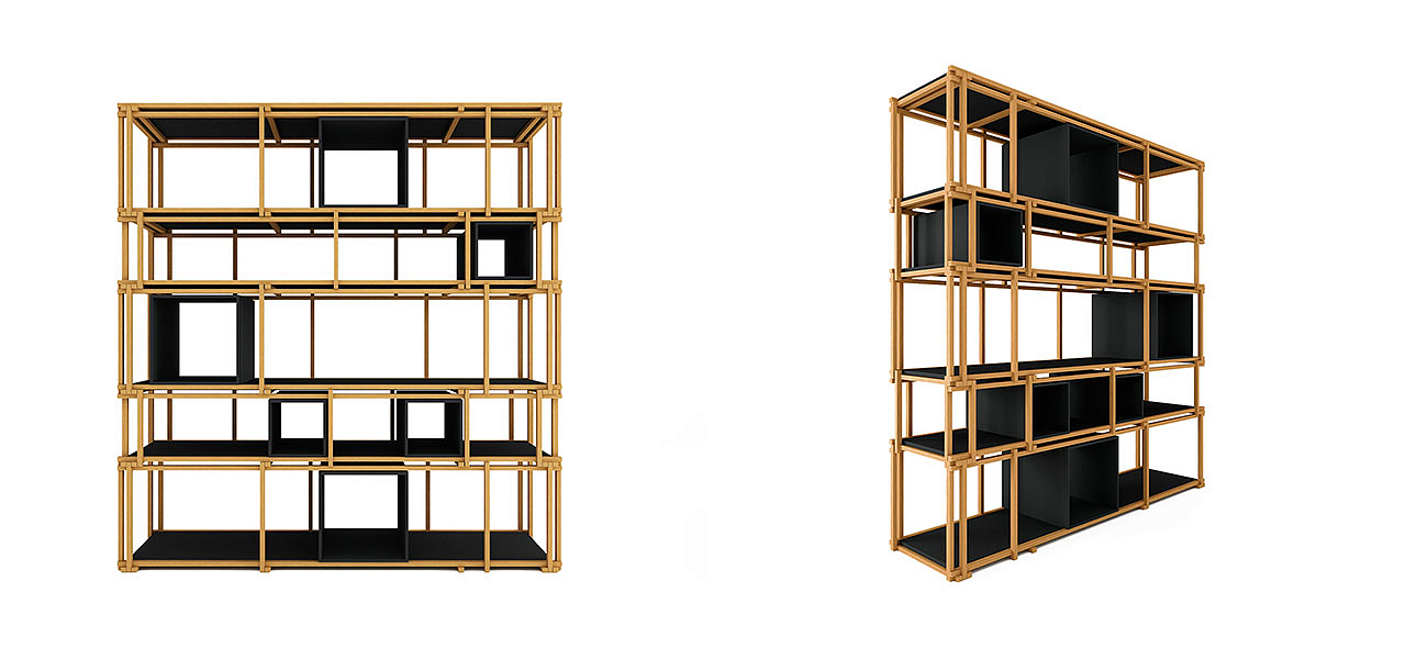 Стеллаж кубические сечения Yuen Стеллаж кубические сечения Yuen - Loft-Concept в Брянске