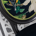 Стул чёрный из натурального бука с изображением птица в саду Blooming Magnolias варинант исполнения - 3 | Loft Concept в Брянске