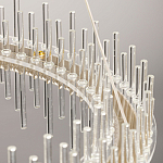 Люстра круглая с прозрачными стеклянными трубками 51 см Nembus варинант исполнения - 11 | Loft Concept в Брянске