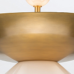 Подвесной светильник латунного цвета с конусовидным белым плафоном Quintiesse варинант исполнения - 11 | Loft Concept в Брянске