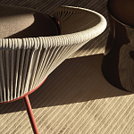 Дизайнерское уличное кресло с веревочной спинкой PETALO Armchair варинант исполнения - 9 | Loft Concept в Брянске