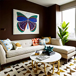 Дизайнерский журнальный столик чёрный с круглой столешницей Arycy варинант исполнения - 4 | Loft Concept в Брянске