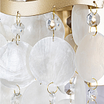 Бра с белыми перламутровыми подвесками и золотистыми волнистыми элементами SHELL варинант исполнения - 2 | Loft Concept в Брянске