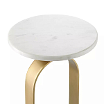 Столик приставной с овальным золотым основанием Oval Gold Base варинант исполнения - 2 | Loft Concept в Брянске