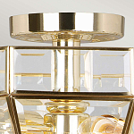 Потолочный светильник шестигранной формы с прозрачными стеклянным плафоном Elstead Lighting варинант исполнения - 10 | Loft Concept в Брянске