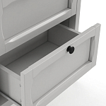 Комод узкий с 5-ю ящиками серый Silva Grey Chest of Drawers варинант исполнения - 4 | Loft Concept в Брянске