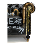 Диван в Лофт Честерфильд граффити из винтажной кожи GRAFFITI PARA Chesterfield варинант исполнения - 6 | Loft Concept в Брянске