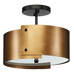 Потолочный светильник круглый светодиодный Semicircular Gold Panels старинная латунь варинант исполнения - 3 | Loft Concept в Брянске