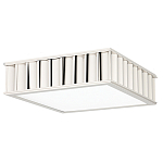 Потолочный светильник квадратный с гофрированным серебрянным абажуром Millennium варинант исполнения - 2 | Loft Concept в Брянске