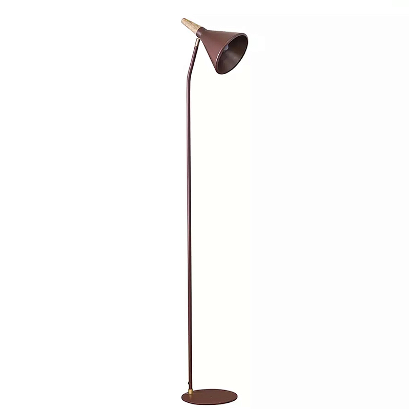 Торшер с конусообразным плафоном Plum Floor Lamp Сливовый Бежевый Торшер с конусообразным плафоном Plum Floor Lamp Сливовый Бежевый в Брянске | Loft Concept