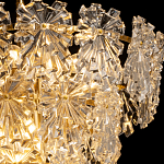 Люстра многоярусная с объемными прозрачными цветами Hanging Flowers варинант исполнения - 5 | Loft Concept в Брянске