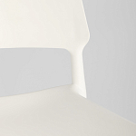 Пластиковый стул на ножках из массива бука Ferret White варинант исполнения - 9 | Loft Concept в Брянске