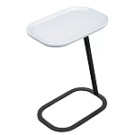 Столик приставной с прямоугольной серой столешницей Steel Stable Table варинант исполнения - 2 | Loft Concept в Брянске