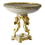 Чаша фарфоровая на двух бронзовых ангелах Eden Garden варинант исполнения - 2 | Loft Concept в Брянске