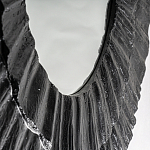 Зеркало в фактурной черной раме в современном стиле Black Maelstrom варинант исполнения - 3 | Loft Concept в Брянске