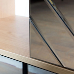 ТВ-тумба с зеркальным декором Serena TV-Stand варинант исполнения - 4 | Loft Concept в Брянске