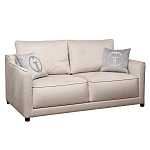 Диван двухместный раскладной светло-серый с кантом Pride варинант исполнения - 1 | Loft Concept в Брянске