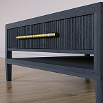 Кофейный стол Primo с двумя ящиками Черный дуб варинант исполнения - 5 | Loft Concept в Брянске