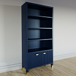 Книжный Стеллаж Elsa Dreams Blue с задней стенкой варинант исполнения - 2 | Loft Concept в Брянске