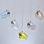 Люстра линейная с 5-ю разноцветными стеклянными плафонами Kaleido варинант исполнения - 4 | Loft Concept в Брянске