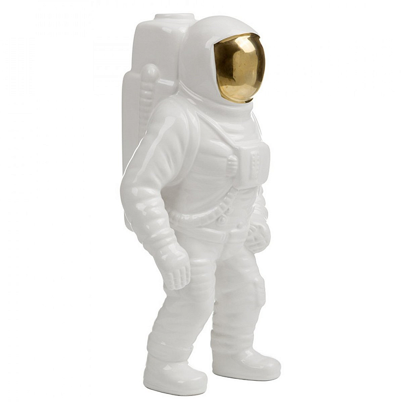 Статуэтка SELETTI Starman Vase Глянцевое золото Белый Статуэтка SELETTI Starman Vase Глянцевое золото Белый в Брянске | Loft Concept