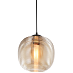 Подвесной светильник со стеклянным рельефным плафоном хром Perforated Glass 25 варинант исполнения - 1 | Loft Concept в Брянске