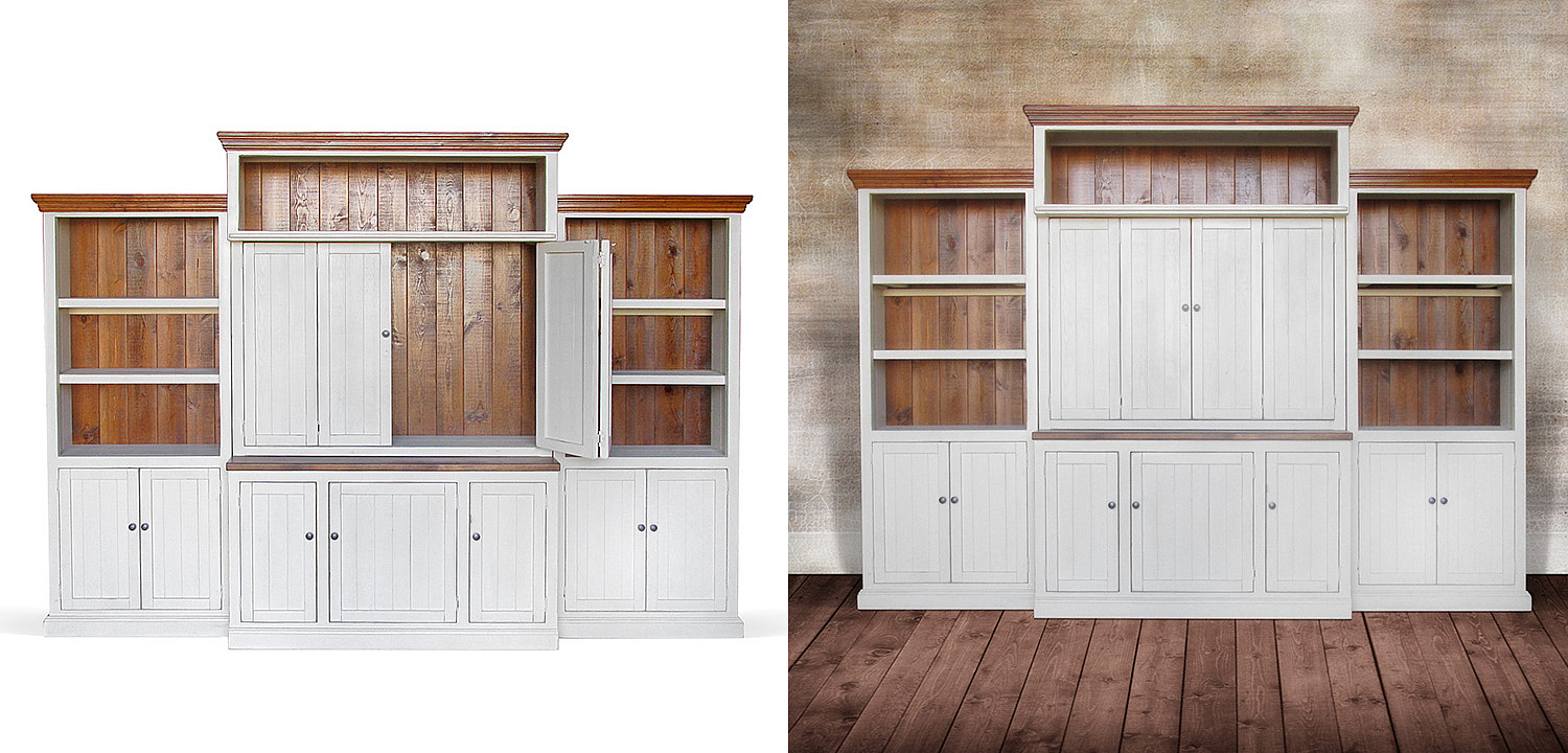 Шкаф-стеллаж Venanzo Provence HARMONIE Weathered White Шкаф-стеллаж Venanzo Provence HARMONIE Weathered White - Loft-Concept в Брянске