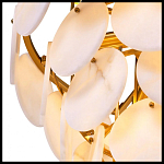 Люстра четырехъярусная с подвесками в форме дисков Cryptocrystalline Stone варинант исполнения - 1 | Loft Concept в Брянске