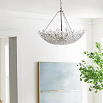 Люстра декорированная цветами из стекла Lightness of Flowers варинант исполнения - 3 | Loft Concept в Брянске