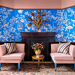 Обои ручная роспись Houghton Canton Blue варинант исполнения - 3 | Loft Concept в Брянске