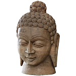 Статуэтка из камня Голова Будды Stone Buddha Head варинант исполнения - 2 | Loft Concept в Брянске